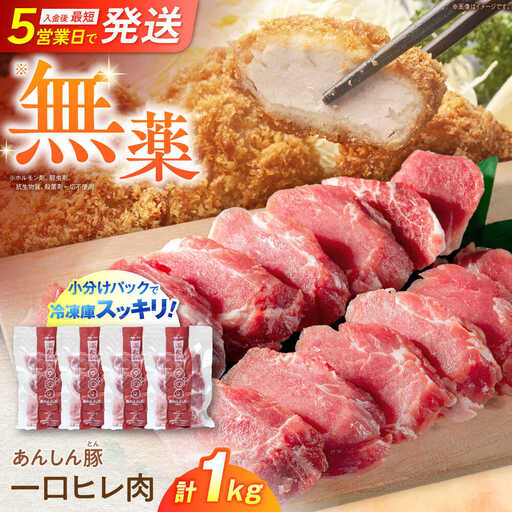 豚ヒレ肉 計1kg 藤井ファーム[AWAF070]豚ヒレ