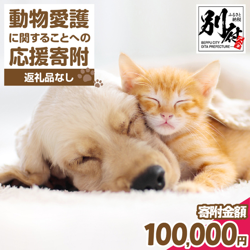 【返礼品なし】動物愛護に関することへの応援寄附(100,000円)_B001-070
