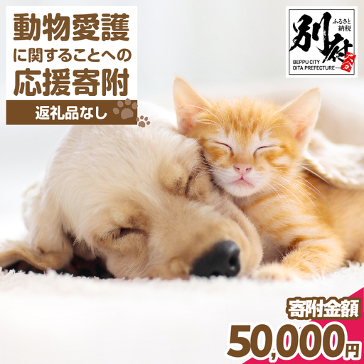 【返礼品なし】動物愛護に関することへの応援寄附(50,000円)_B001-069