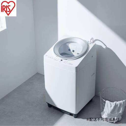 全自動電気洗濯機 7.0kg ITW-70B01-W ホワイト 洗濯機 7kg 7キロ 縦型 全自動 自動投入 縦型 ガチ落ち 極渦洗浄 節水 シンプル デザイン 一人暮らし 二人暮らし 新生活 時短 タイパ アイリスオーヤマ OSH オッシュ