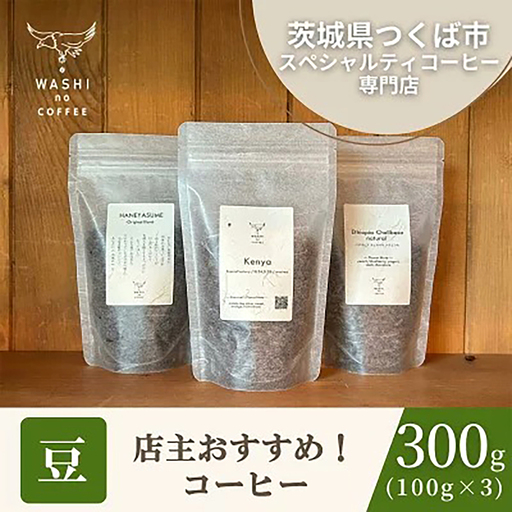 コーヒー 厳選スペシャルティコーヒー豆300g(100g×3)