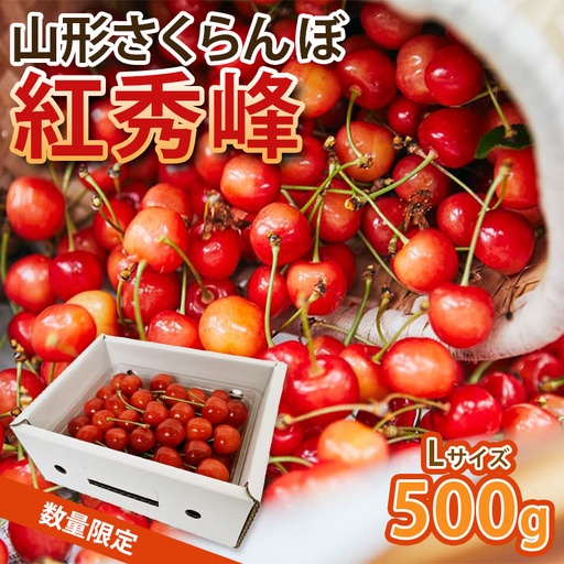 山形の旬のさくらんぼをお届け！人気！紅秀峰 500g L玉 【令和9年産先行予約】FS25-111