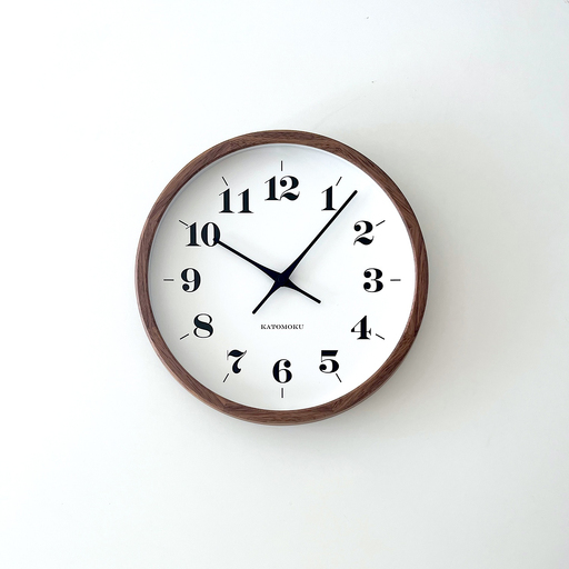 KATOMOKU Muku clock≪km-98≫木製掛け時計【C-54】