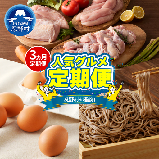 ＼＼忍野プレミアムセレクト／／＜人気グルメ3ヶ月定期便＞【全3回】 定期便
