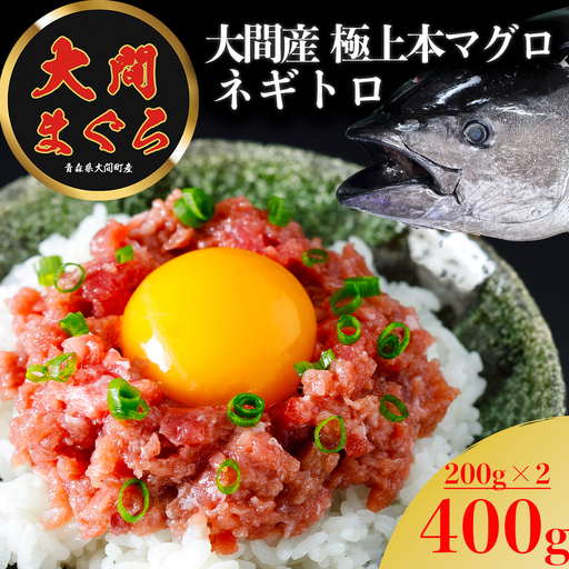 津軽海峡 大間産 極上本マグロ ネギトロ 400g（200g×2P)