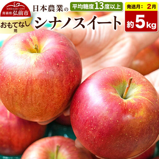 【27年2月発送】りんご シナノスイート【おもてなし用】約5kg 平均糖度13度以上 青森県 弘前市 果物 フルーツ 林檎 リンゴ くだもの