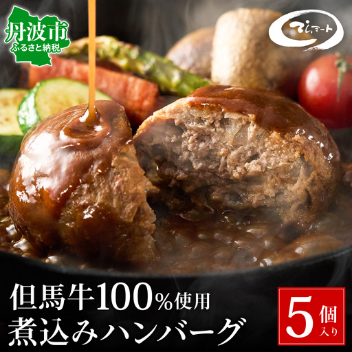 ハンバーグ てらミート特製 但馬牛 煮込みハンバーグ 5個入 牛肉 ハンバーグ