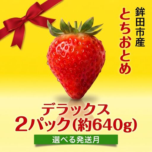 【2月発送】 いちご とちおとめ （デラックス） 2パック