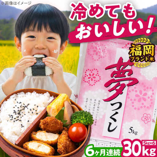 【全6回定期便】【令和7年度産】夢つくし 30kg 精米 有限会社ファインリョーコク/吉富町[BGBV012]