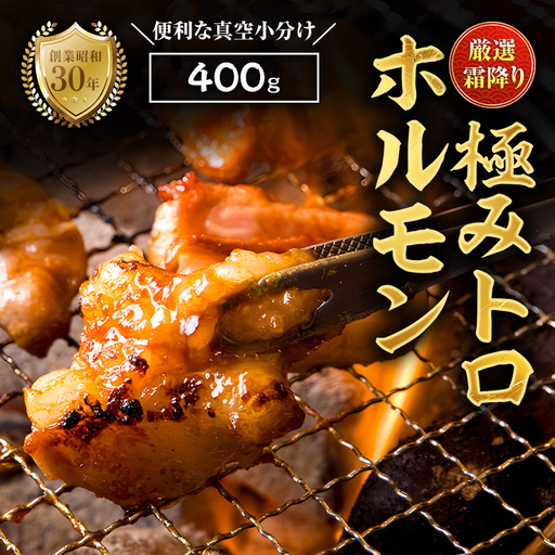 霜降り 極みトロホルモン 400g 秘伝のタレ付き
