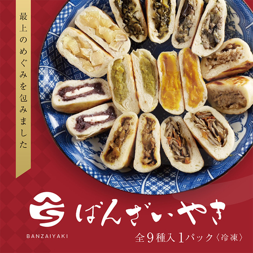 新庄最上のオリジナルおやき「ばんざいやき」9個入り 山形県 新庄市 F3S-2609