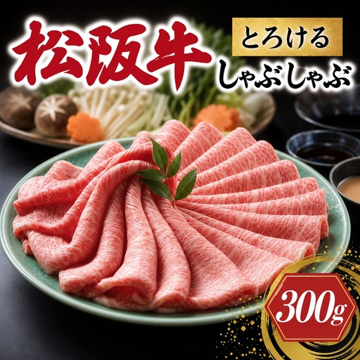 松阪牛 とろける しゃぶしゃぶ肉 300g 牛追道中