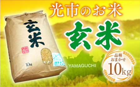 光市のお米（玄米）10㎏ AB0101