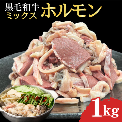 ホルモン 宮崎県産 ミックスホルモン 500g×2P 計1kg ホルモン  