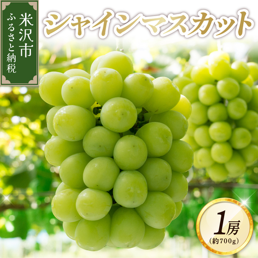 【先行予約】 令和8年産 シャインマスカット 1房 約700g 山形