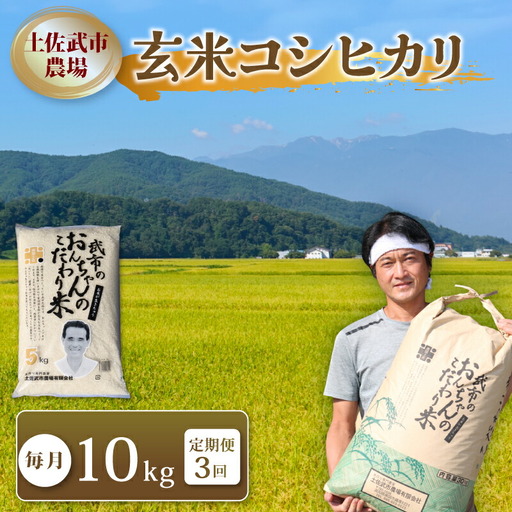 定期便 令和7年度産 【3回定期便】 玄米 コシヒカリ 10㎏  
