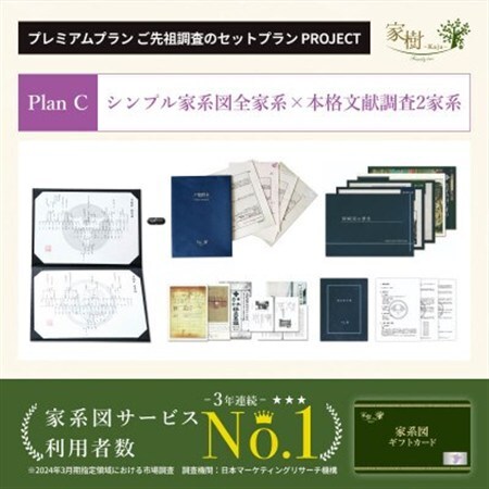 [ふるなび限定]家系図ギフトカード(ご先祖調査のセットプランPlanC分)FN-Limited-SP