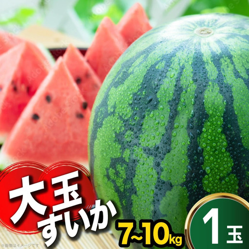 [令和9年度出荷分] スイカ 大玉スイカ 2L〜3Lサイズ(7〜10kg)