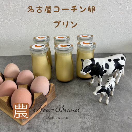 名古屋コーチン卵　プリン（６個入り）