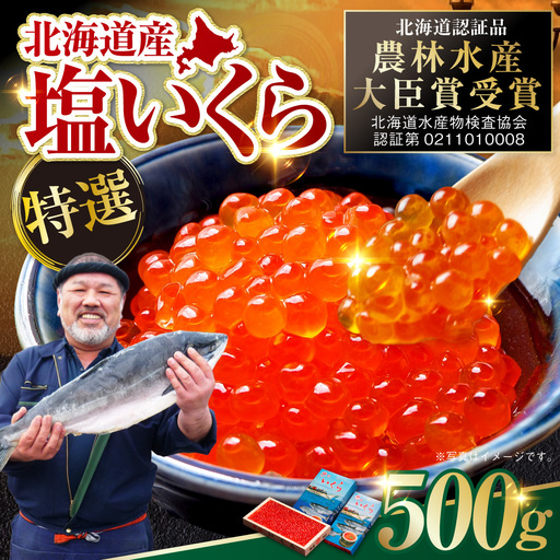【 北海道 産 】 マルア阿部商店特選 塩 いくら 500 g ふるさと納税 イクラ 魚卵 