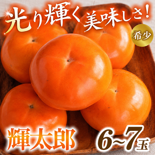 【希少な高級甘柿】先行予約 〇 輝太郎 〇 6～7玉入り【2026年9月中旬～10月上旬頃発送予定】【A-frks176】