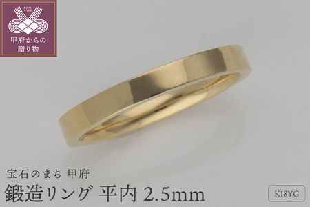 K18鍛造リング 平内2.5mm 9000403346