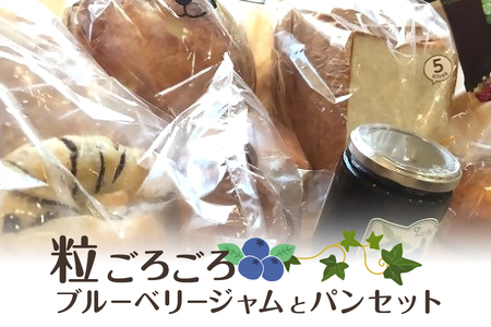 粒ごろごろブルーベリージャムとパン【食パン 天然酵母 無添加 国産小麦 手作り ふわふわ もちもち 朝食 ランチ おやつ お取り寄せ 詰め合わせ セット ギフト 贈り物 】 11-1