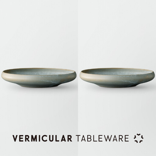 Tableware Shallow Bowl Curveペアセット21cm 霞