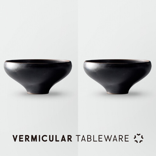 Tableware Deep Bowl Curveペアセット18cm 藍墨