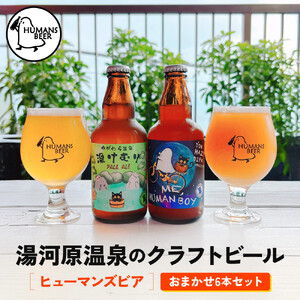湯河原温泉のクラフトビール[ヒューマンズビア]おまかせ6本セット | 湯河原町 湯河原温泉 クラフトビール おまかせセット 醸造所