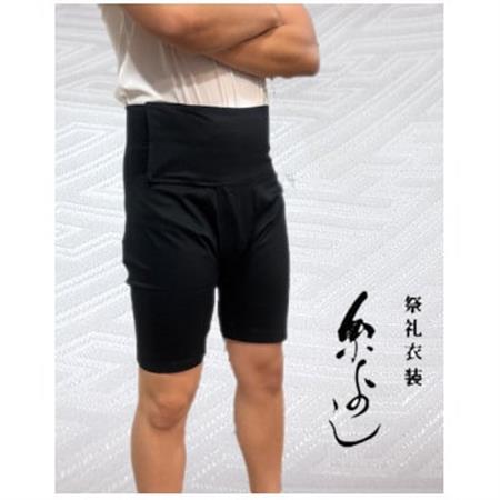 【糸よし】 腹当兼用ズボン型半股引 (黒)4Lサイズ【1696758】