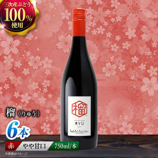 赤ワイン 榴 りゅう RYU 750ml×6本 [APAZ135]赤ワイン