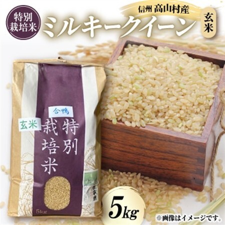 特別栽培米「ミルキークイーン」玄米 5kg【1023916】