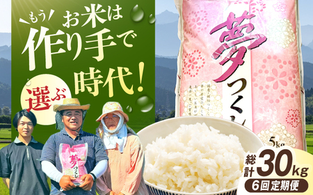 【6回定期便】令和8年産 福岡県産米 夢つくし5kg（5kg×1袋） 広川町 / たなか農産[AFCJ006]