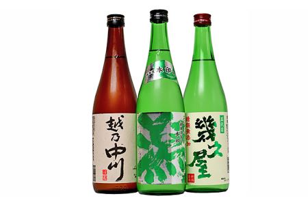 C1-40B越後銘門酒会オリジナル飲み比べセット（７２０ｍｌ×３本）