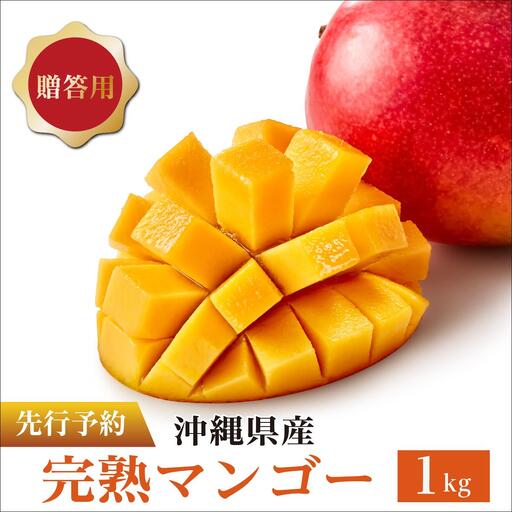 ＜先行予約＞マンゴー1kg　贈答用   I  マンゴー 1kg 贈答 用 フルーツ 果物 ギフト 高級   沖縄県 南城市 ふるさと納税 石崎ファーム