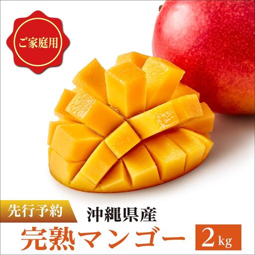 ＜先行予約＞マンゴー2kg　家庭用   I  マンゴー 2kg 家庭 用 フルーツ 果物 訳あり   沖縄県 南城市 ふるさと納税 石崎ファーム