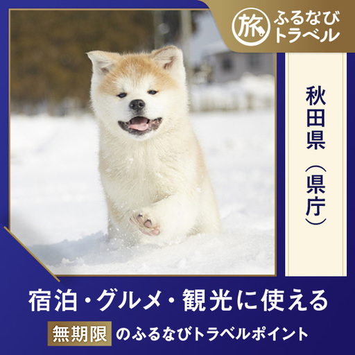 【秋田旅行・宿泊無期限】旅行ポイント秋田県ふるなびトラベルポイント