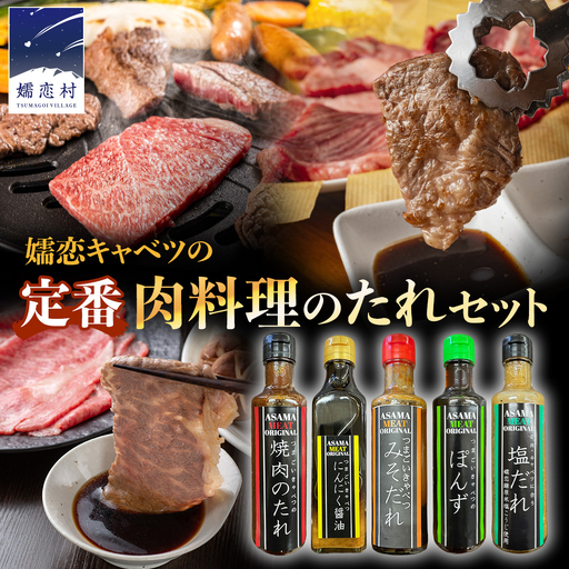定番 肉料理のたれ 詰め合わせ 5種 × 1本 (計 5本 ) [AH058tu]