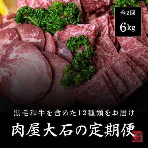 お肉セット 肉屋大石 黒毛和牛 豚肉 鶏肉 お肉セット[定期便2回]