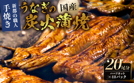 のし対応可能 【国産】新都のうなぎの炭火蒲焼20尾分（80年継ぎ足しの秘伝タレ付き） mi0035-0028