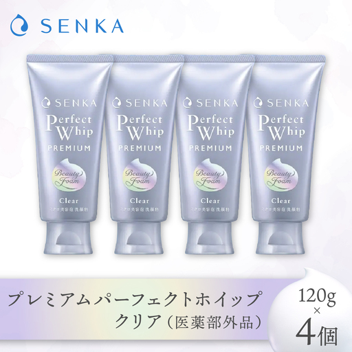 洗顔料 センカ プレミアムパーフェクトホイップ クリア 120g 4個