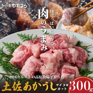 低温でも脂身がとろける土佐あかうしサイコロカット 300g 牛肉 和牛 国産 BBQ オレイン酸 高知県産