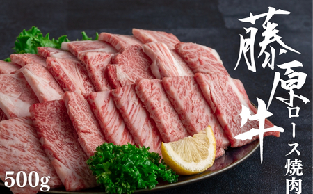 藤原牛 ロース 焼肉用 500g 和牛 広島牛[牛肉 お肉 やきにく 竹原産和牛 BBQ 霜降り 最高品質 肉質 脂質]
