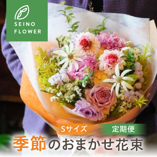 季節のお花 西濃フラワー 定期便 3回 Sサイズ