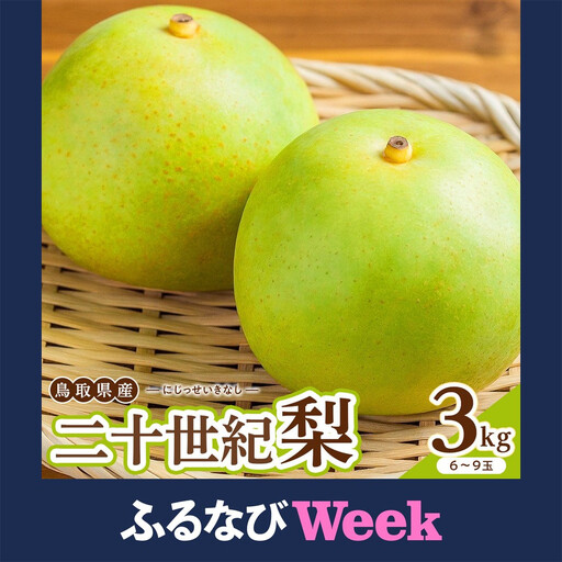 【ふるなびWEEK対象】二十世紀梨 3kg 先行予約 数量限定 梨