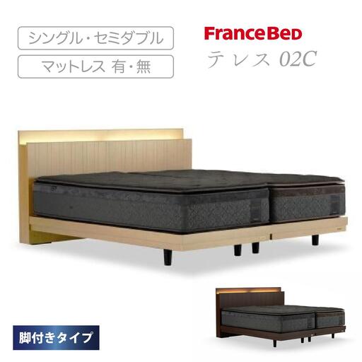 フランスベッド テレス02C 脚付きタイプ シングル フレームのみ
