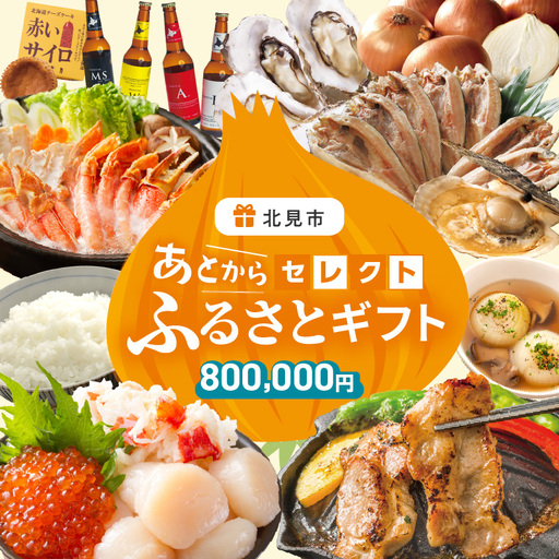 あとからセレクト[ふるさとギフト]80万円 ( 北海道 北見市 あとから 選べる )[AS-800000]
