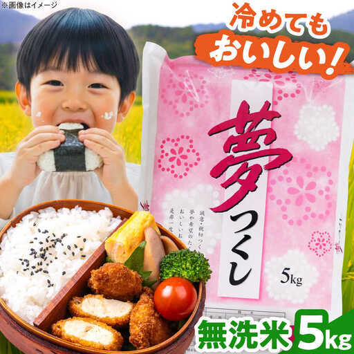 【令和7年度産】無洗米 夢つくし 5kg 精米 [BGBV013]