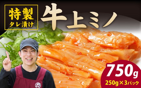 豪州産 特製タレ漬け 牛 上ミノ 250gx3パック(計750g)上ミノ 焼肉 BBQ
